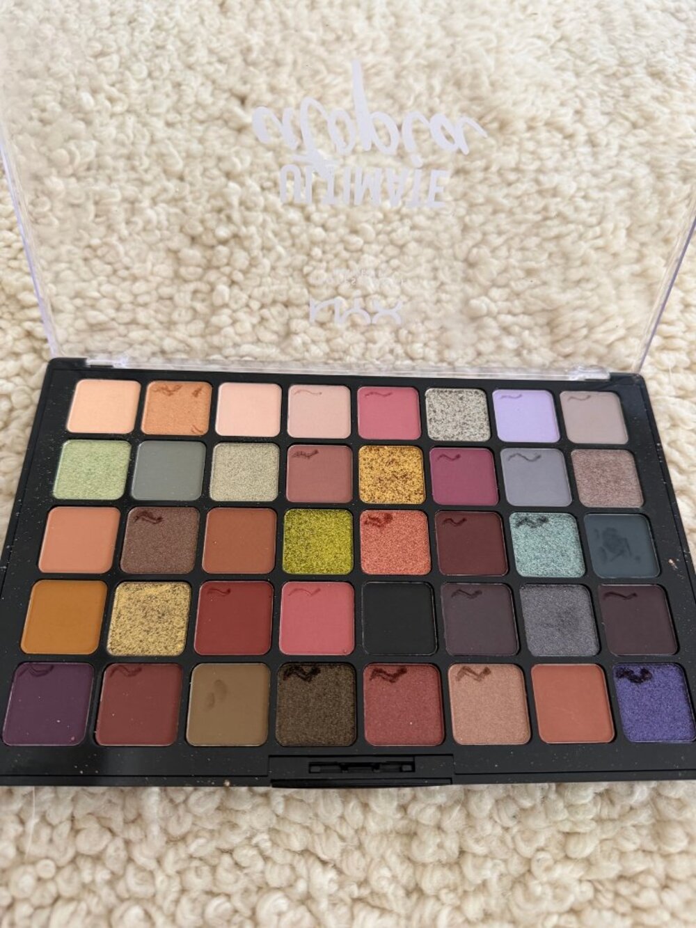 NYX Ultimate Utopia 40-Pan Eyeshadow Palette — Lightly Swatched